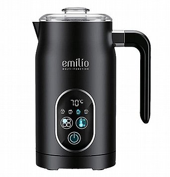 מקציף חלב חשמל 4 ב-1 מבית Emilio - צבע שחור מקציף חלב חשמל 4 ב-1 מבית Emilio - צבע שחור