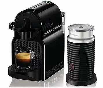 מכונת קפה נספרסו עם מקציף חלב Delonghi Nespresso Inissia EN80BAE בצבע שחור מכונת קפה נספרסו עם מקציף חלב Delonghi Nespresso Inissia EN80BAE בצבע שחור