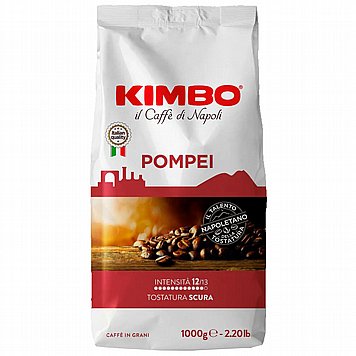 1 ק"ג פולי קפה Kimbo Pompei coffee חוזק 12 1 ק"ג פולי קפה Kimbo Pompei coffee חוזק 12