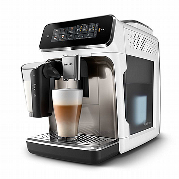 מכונת אספרסו אוטומטית לבנה Philips LatteGo EP3347/90W פיליפס מכונת אספרסו אוטומטית לבנה Philips LatteGo EP3347/90W פיליפס