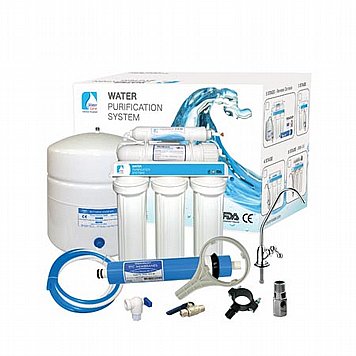 אוסמוזה הפוכה 5 שלבים מתחת לשיש או לאקווריום WaterLine - מגיע עם מיכל אגירה+ממברנה+ברז שיש אוסמוזה הפוכה 5 שלבים מתחת לשיש או לאקווריום WaterLine - מגיע עם מיכל אגירה+ממברנה+ברז שיש