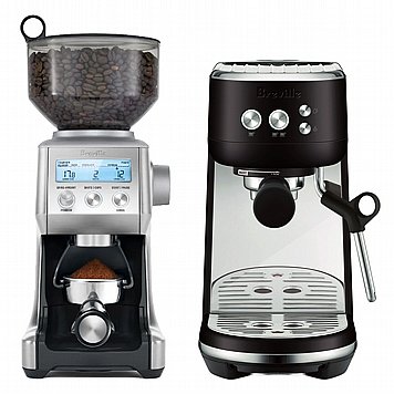 מכונת קפה Breville Bambino 450BES שחורה + מטחנה Breville Smart Grinder Pro מכונת קפה Breville Bambino 450BES שחורה + מטחנה Breville Smart Grinder Pro