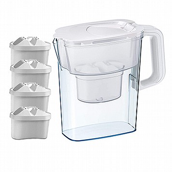 קנקן טיהור מים Aquaphor Compact ו-4 סננים , תואם בריטה ומתאים למכונות קפה קנקן טיהור מים Aquaphor Compact ו-4 סננים , תואם בריטה ומתאים למכונות קפה