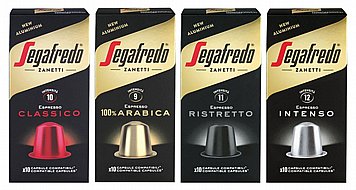 200 קפסולות אלומיניום SEGAFREDO תואמות נספרסו® מיקס לבחירה 200 קפסולות אלומיניום SEGAFREDO תואמות נספרסו® מיקס לבחירה