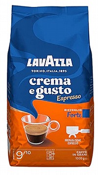 1 ק"ג פולי קפה Lavazza Espresso Crema E Gusto Forte חוזק 9 1 ק"ג פולי קפה Lavazza Espresso Crema E Gusto Forte חוזק 9