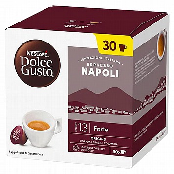 80 קפסולות דולצ'ה גוסטו מקורי Nescafe Dolce Gusto Espresso NAPOLI חוזק 13 80 קפסולות דולצ'ה גוסטו מקורי Nescafe Dolce Gusto Espresso NAPOLI חוזק 13