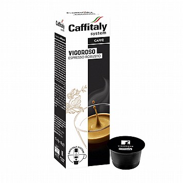 10 קפסולות Ecaffe Caffitaly Vigoroso Espresso Robusto 10 קפסולות Ecaffe Caffitaly Vigoroso Espresso Robusto