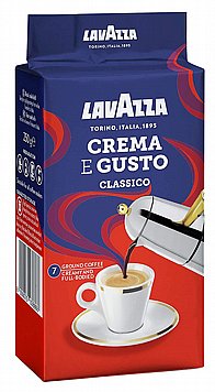 250 גרם קפה טחון lavazza Crema e Gusto Classico 250 גרם קפה טחון lavazza Crema e Gusto Classico