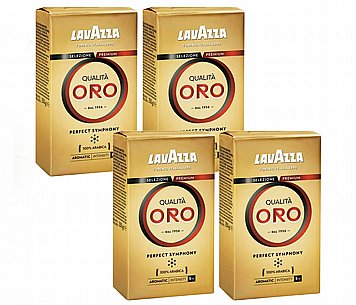 4 אריזות 250 גרם Lavazza Qualit? Oro קפה טחון 4 אריזות 250 גרם Lavazza Qualit? Oro קפה טחון