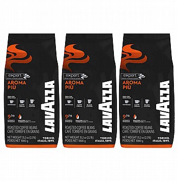 3 ק"ג פולי קפה לוואצה ארומה פיו Lavazza Aroma piu Beans 3 ק"ג פולי קפה לוואצה ארומה פיו Lavazza Aroma piu Beans