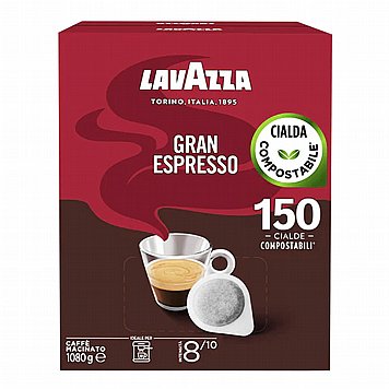 150 פודים לוואצה אספרסו Lavazza Gran Espresso 150 פודים לוואצה אספרסו Lavazza Gran Espresso