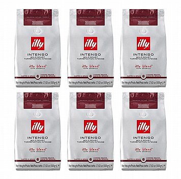 תערובת פולי קפה 500 גרם Illy Intenso תערובת פולי קפה 500 גרם Illy Intenso