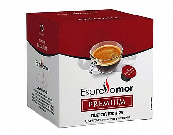 25 קפסולות Premium תואמות קפיטלי ® אספרסו מור חוזק 10 25 קפסולות Premium תואמות קפיטלי ® אספרסו מור חוזק 10