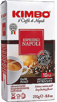 250 גרם קפה טחון קימבו Kimbo Espresso Napoli - חוזק 10 250 גרם קפה טחון קימבו Kimbo Espresso Napoli - חוזק 10