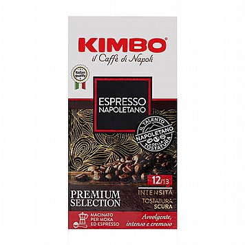 250 גרם קפה טחון קימבו Kimbo Espresso Napoletano - חוזק 12 250 גרם קפה טחון קימבו Kimbo Espresso Napoletano - חוזק 12