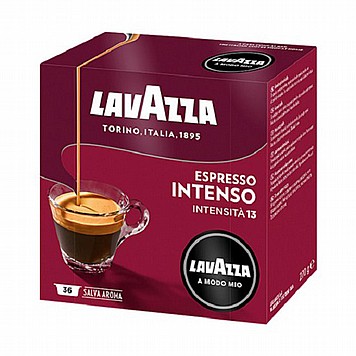 36 קפסולות קפה LAVAZZA A MODO MIO אורגינל תערובת Intenso- בורדו 36 קפסולות קפה LAVAZZA A MODO MIO אורגינל תערובת Intenso- בורדו