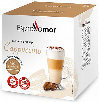 16 קפסולות תואמות דולצה גוסטו Espressomor Chocolata Dolce Gusto 16 קפסולות תואמות דולצה גוסטו Espressomor Chocolata Dolce Gusto