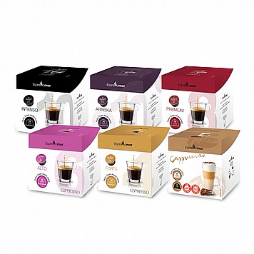 320 קפסולות תואמות דולצה גוסטו Espressomor Mix Dolce Gusto 320 קפסולות תואמות דולצה גוסטו Espressomor Mix Dolce Gusto