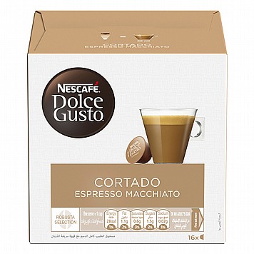 16 קפסולות מקוריות NESCAFÉ אספרסו מקיאטו Cortado 16 קפסולות מקוריות NESCAFÉ אספרסו מקיאטו Cortado