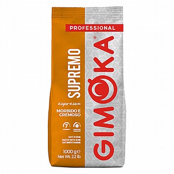 1 ק"ג פולי קפה GIMOKA SUPREMO - חוזק 7 1 ק"ג פולי קפה GIMOKA SUPREMO - חוזק 7