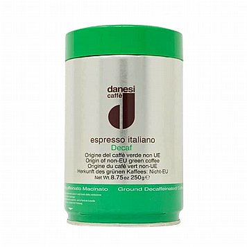 פחית 250 גרם פולי קפה דנסי נטול קפאין Danesi Decaf פחית 250 גרם פולי קפה דנסי נטול קפאין Danesi Decaf