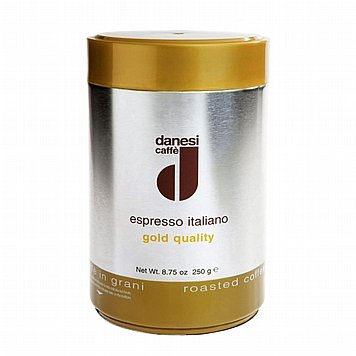 פחית 250 גרם פולי קפה דנסי אספרסו זהב Danesi Gold פחית 250 גרם פולי קפה דנסי אספרסו זהב Danesi Gold